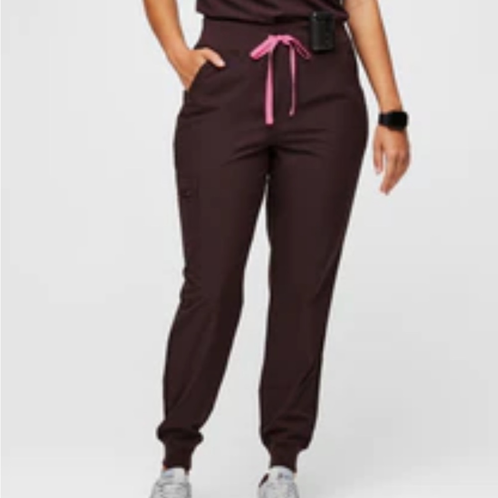 Dark Fig Zamora™ High Waisted FREEx™ - Jogger Scrub Pants 2.0 - XS